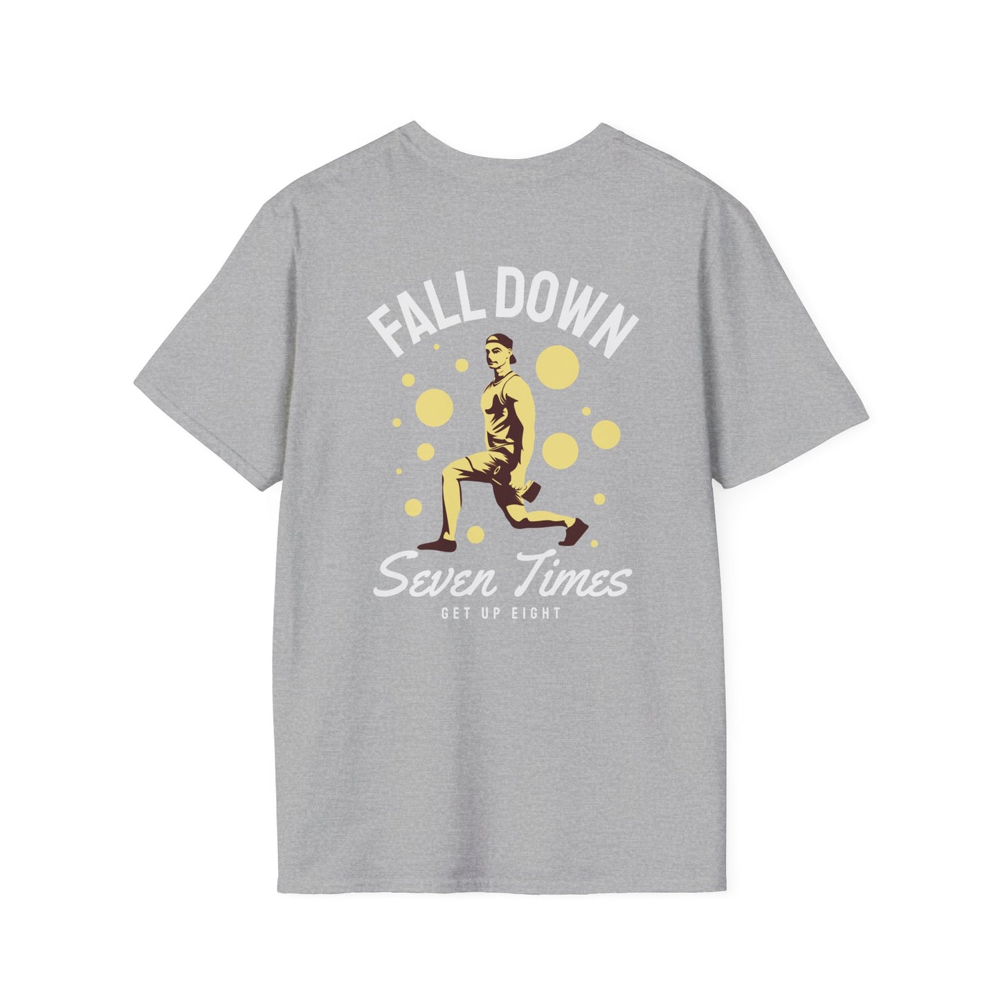 FALLDOWN Seven Times Get Up Eight Fitness T-Shirt