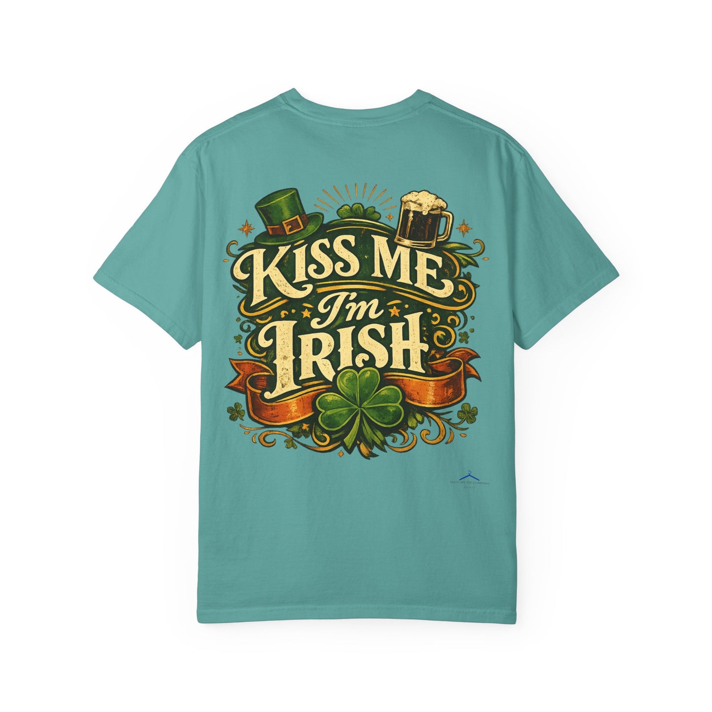 St. Patrick's Day T-Shirt — 'Kiss Me I'm Irish' Leprechaun Girl Graphic Tee