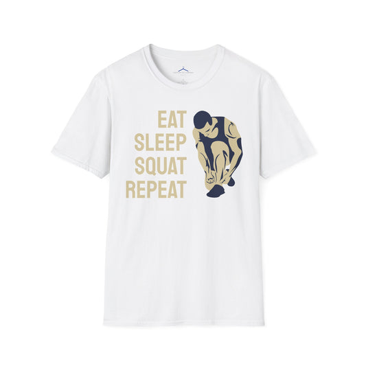 EAT SLEEP SQUAT REPEAT Fitness T-Shirt