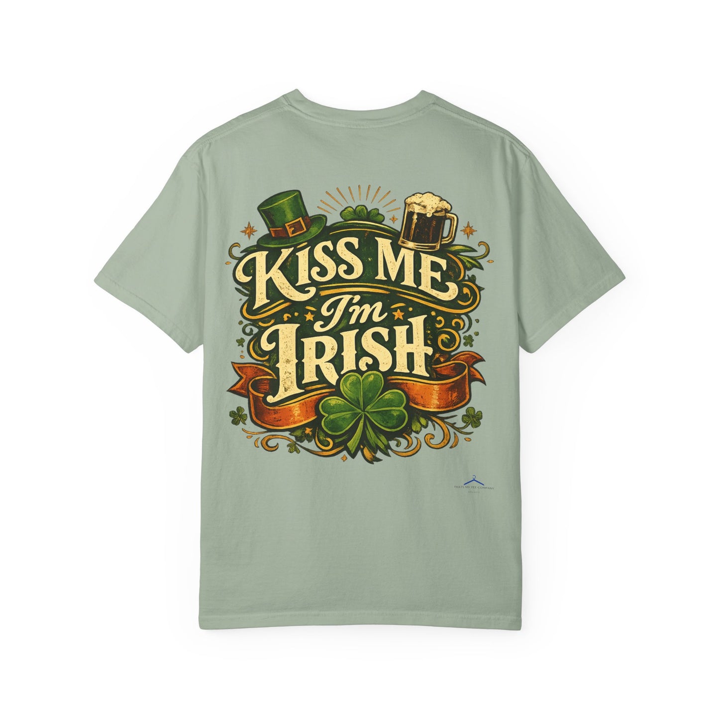 St. Patrick's Day T-Shirt — 'Kiss Me I'm Irish' Leprechaun Girl Graphic Tee