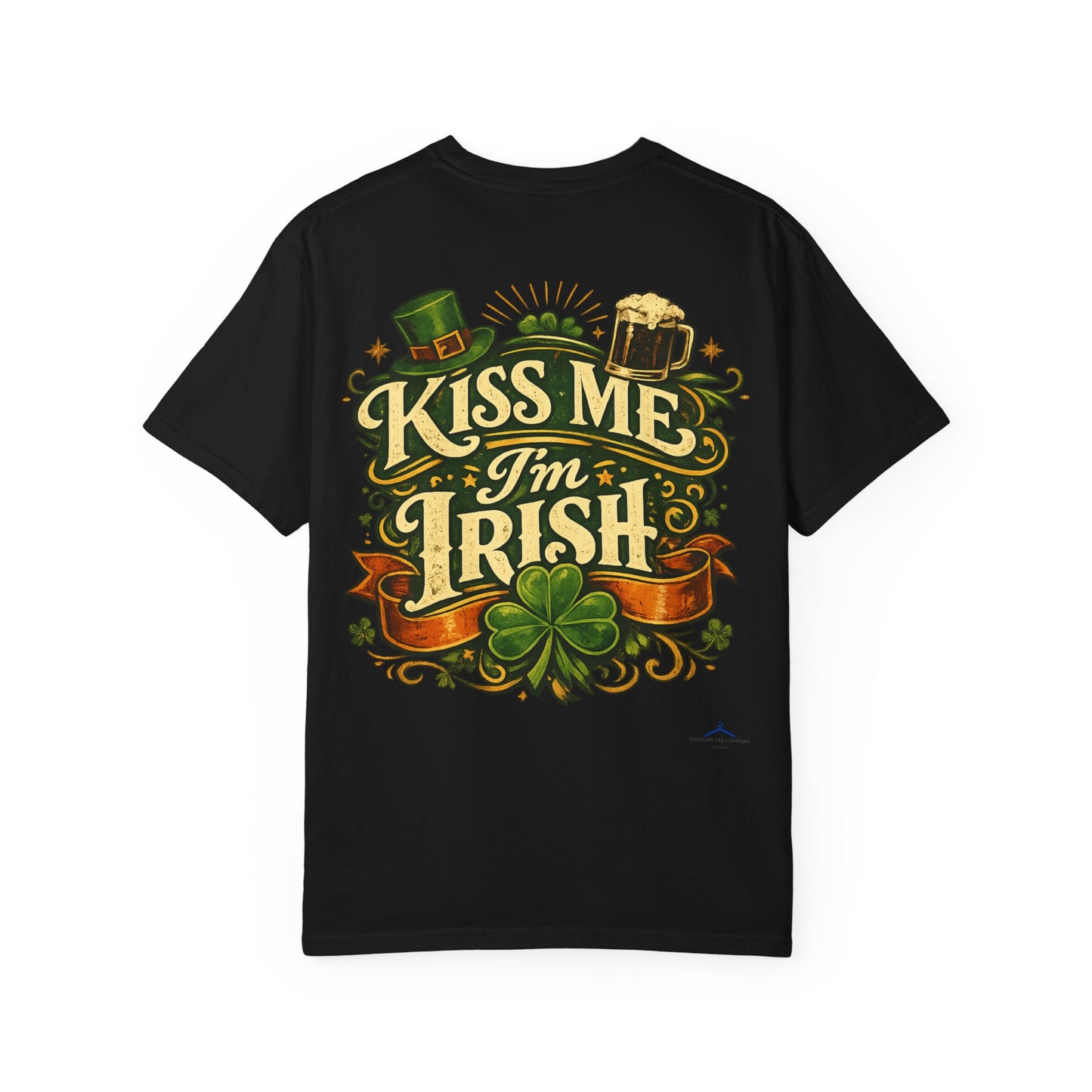 St. Patrick's Day T-Shirt — 'Kiss Me I'm Irish' Leprechaun Girl Graphic Tee